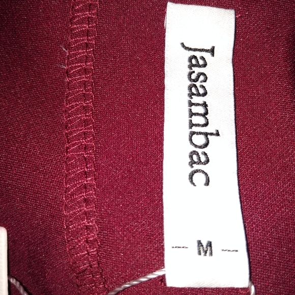 NEW Burgundy Solid Career & Sexy Form Fitting Bodycon Dress Lady's M - Picture 4 of 11